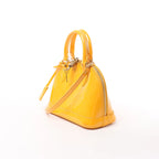 Louis Vuitton Alma BB Monogram Vernis 2Way Handbag in Yellow M91697
