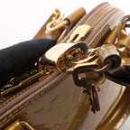 Louis Vuitton Alma BB Monogram Vernis 2Way Handbag in Gold M91752