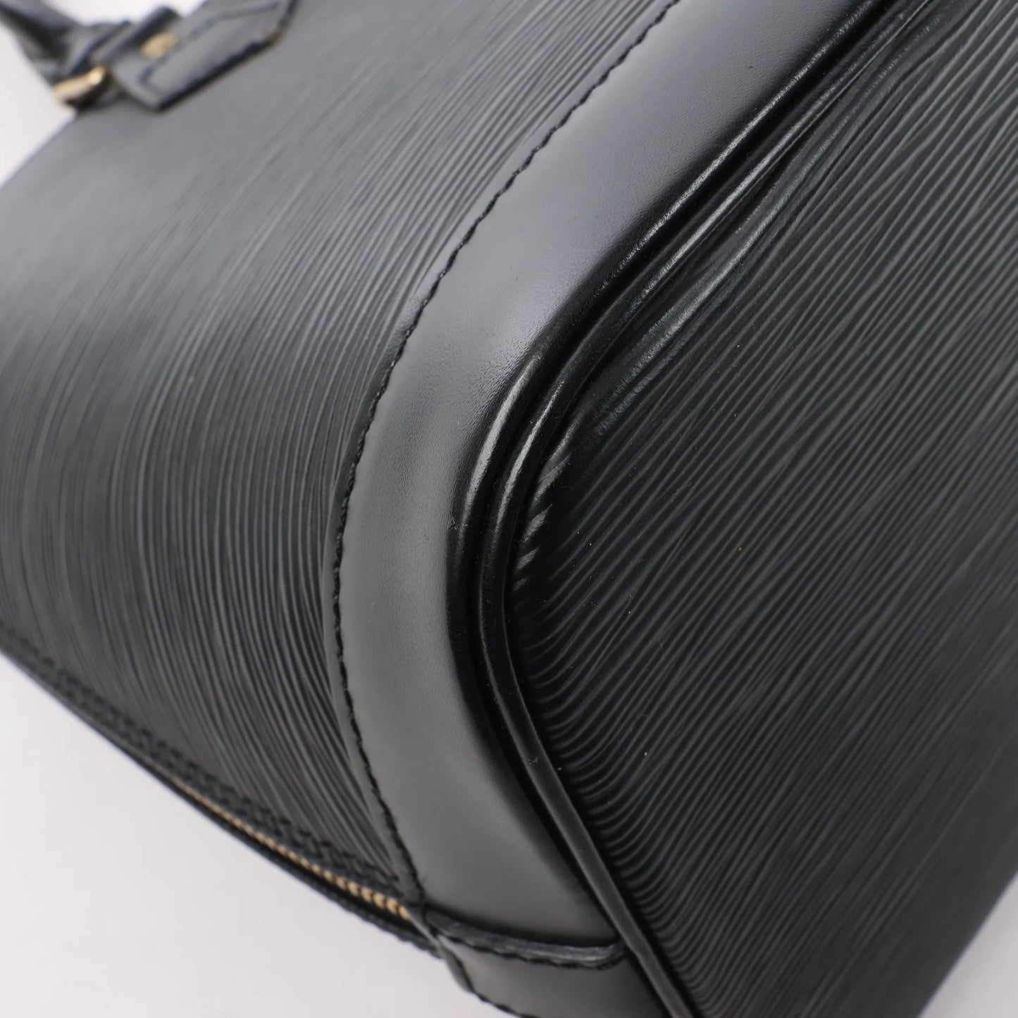 Sac à main Louis Vuitton Alma en cuir Epi noir M40302