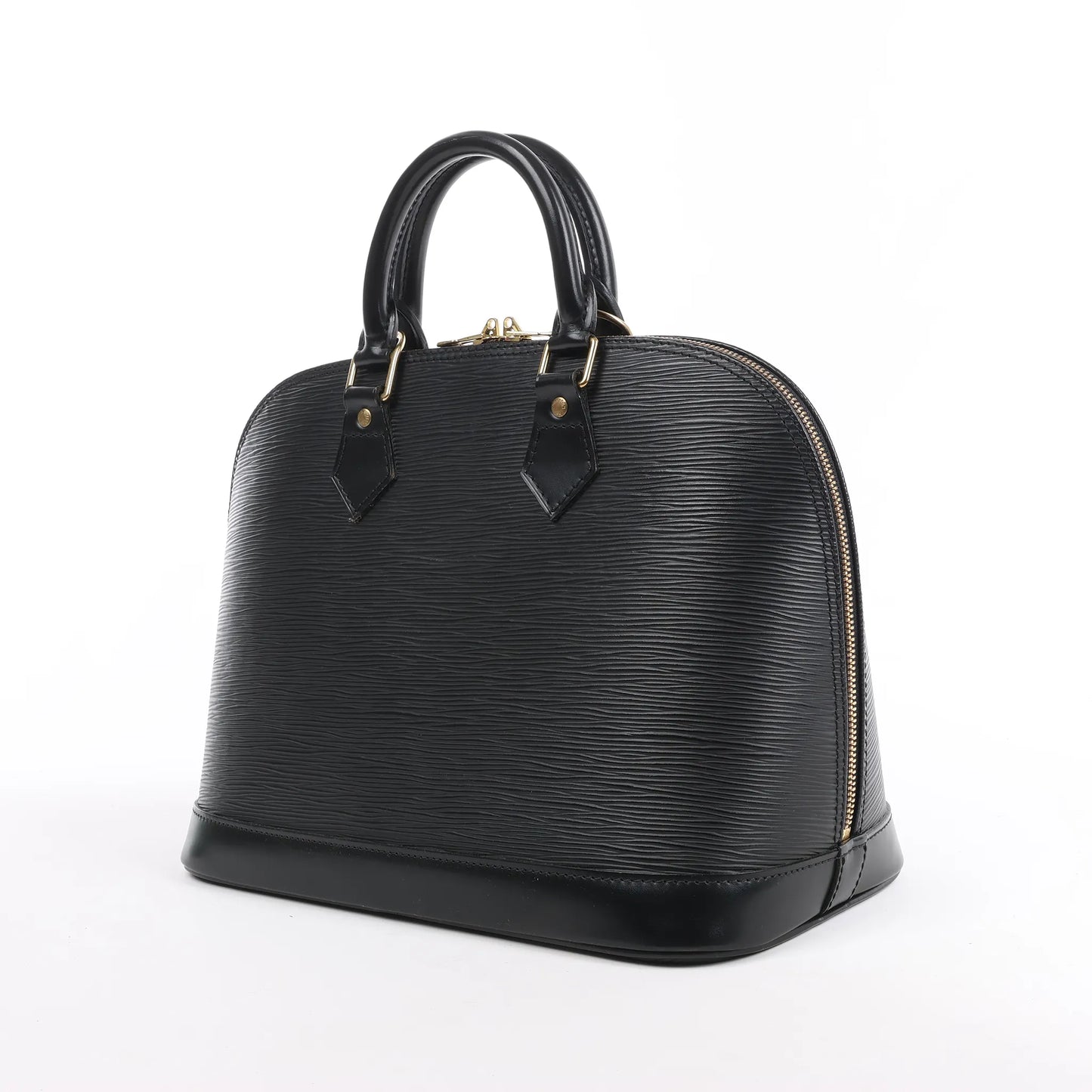 Sac à main Louis Vuitton Alma en cuir Epi noir M40302
