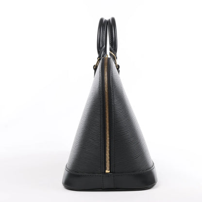 Sac à main Louis Vuitton Alma en cuir Epi noir M40302