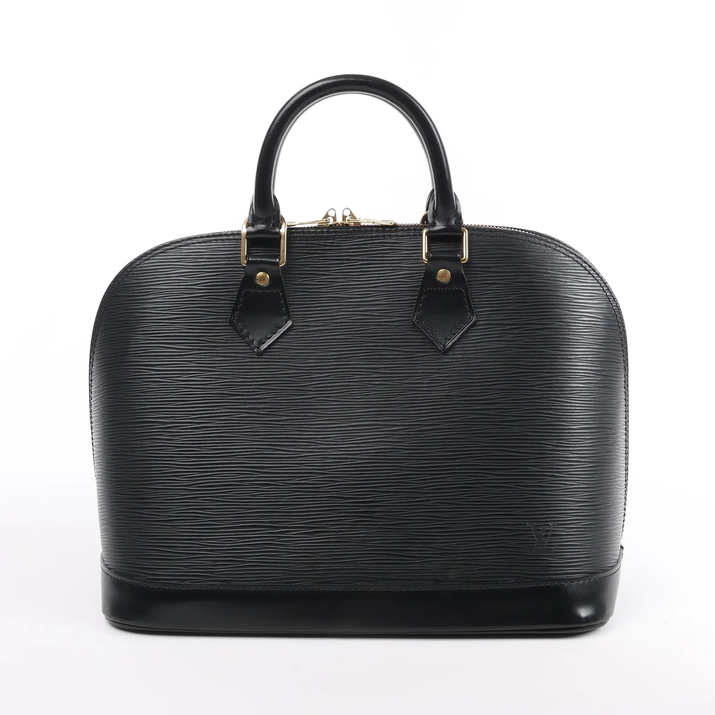 Sac à main Louis Vuitton Alma en cuir Epi noir M40302