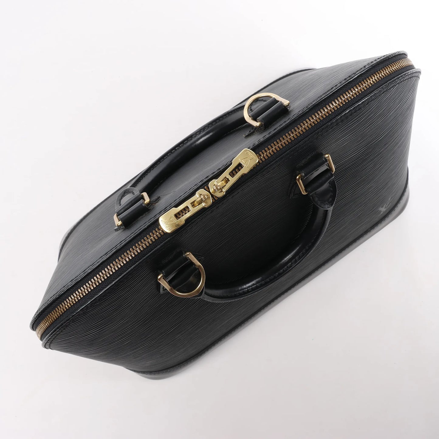 Sac à main Louis Vuitton Alma en cuir Epi noir M40302