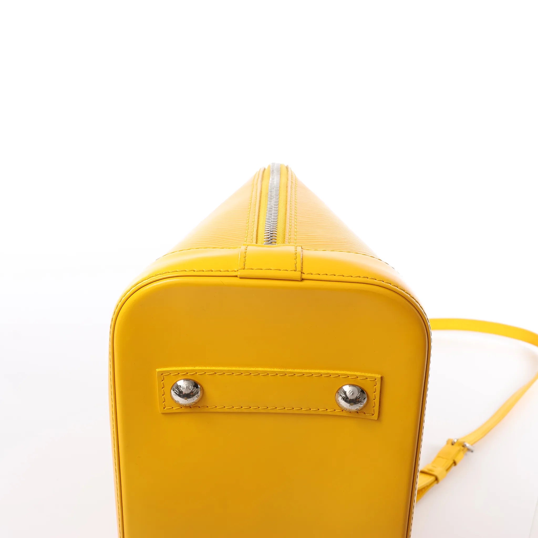 Louis Vuitton Alma PM Epi Leather 2Way Handbag in Yellow M52149