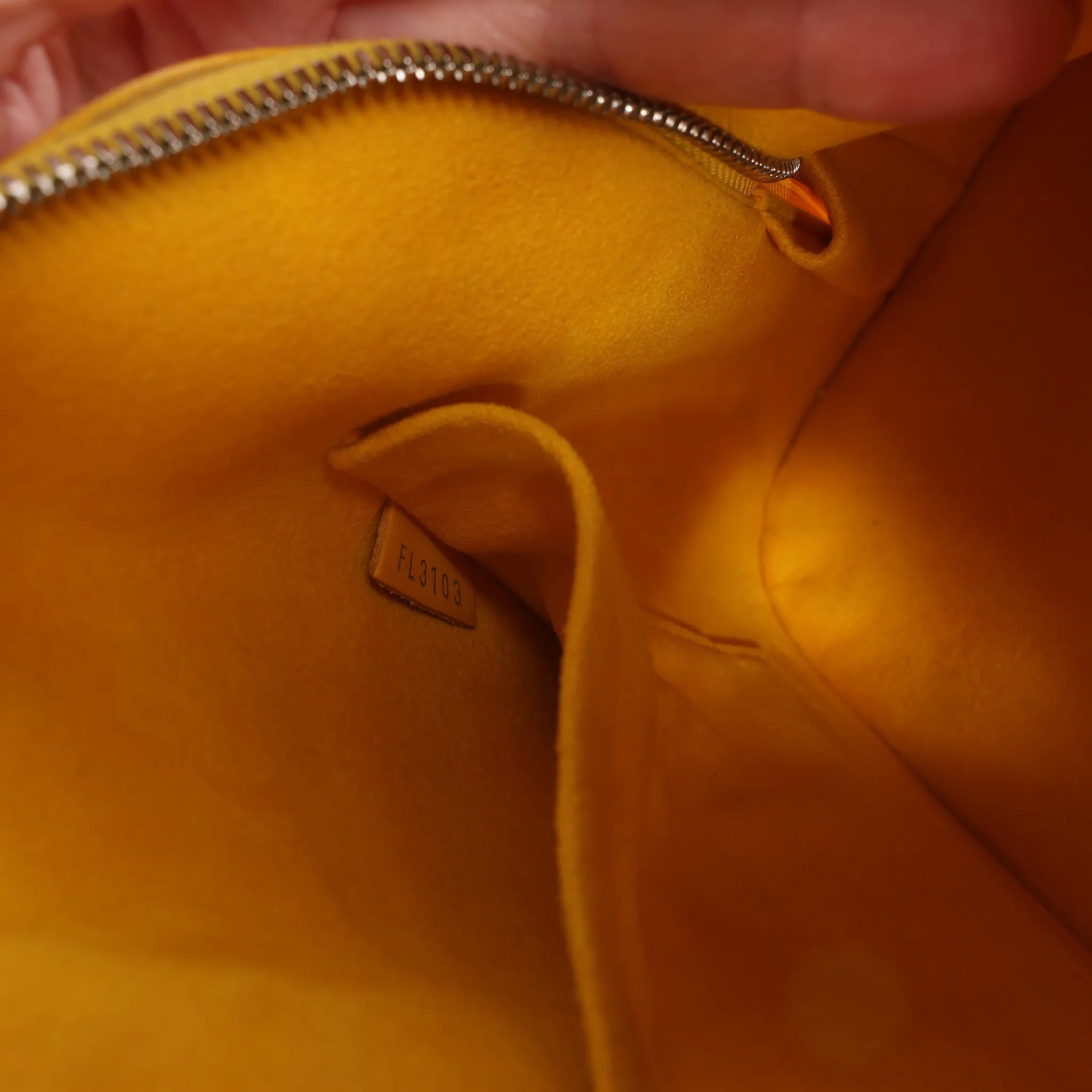 Louis Vuitton Alma PM Epi Leather 2Way Handbag in Yellow M52149