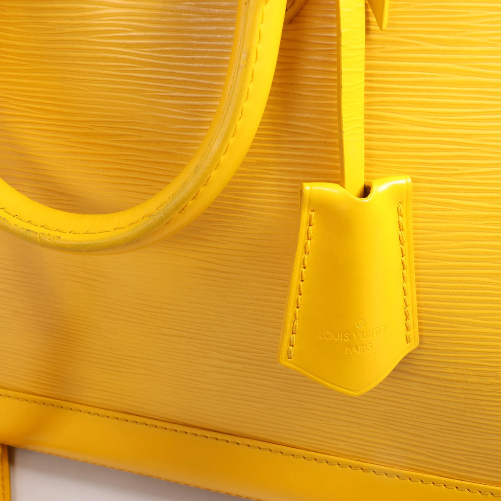 Louis Vuitton Alma PM Epi Leather 2Way Handbag in Yellow M52149
