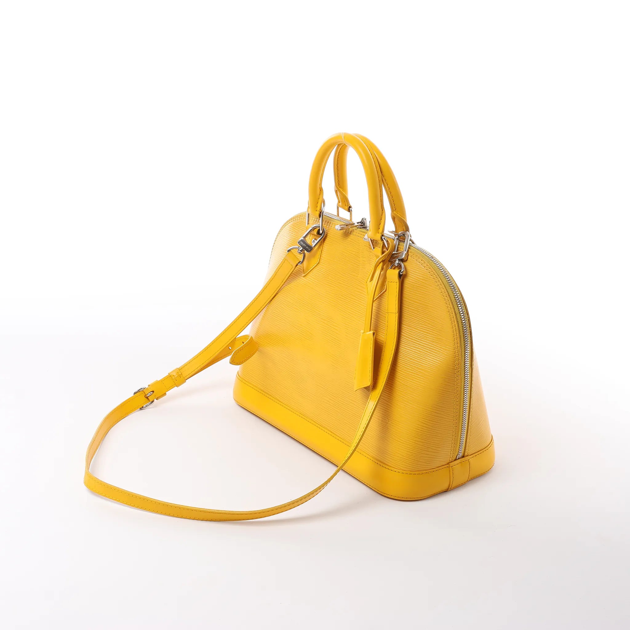 Louis Vuitton Alma PM Epi Leather 2Way Handbag in Yellow M52149