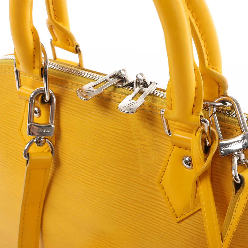 Louis Vuitton Alma PM Epi Leather 2Way Handbag in Yellow M52149