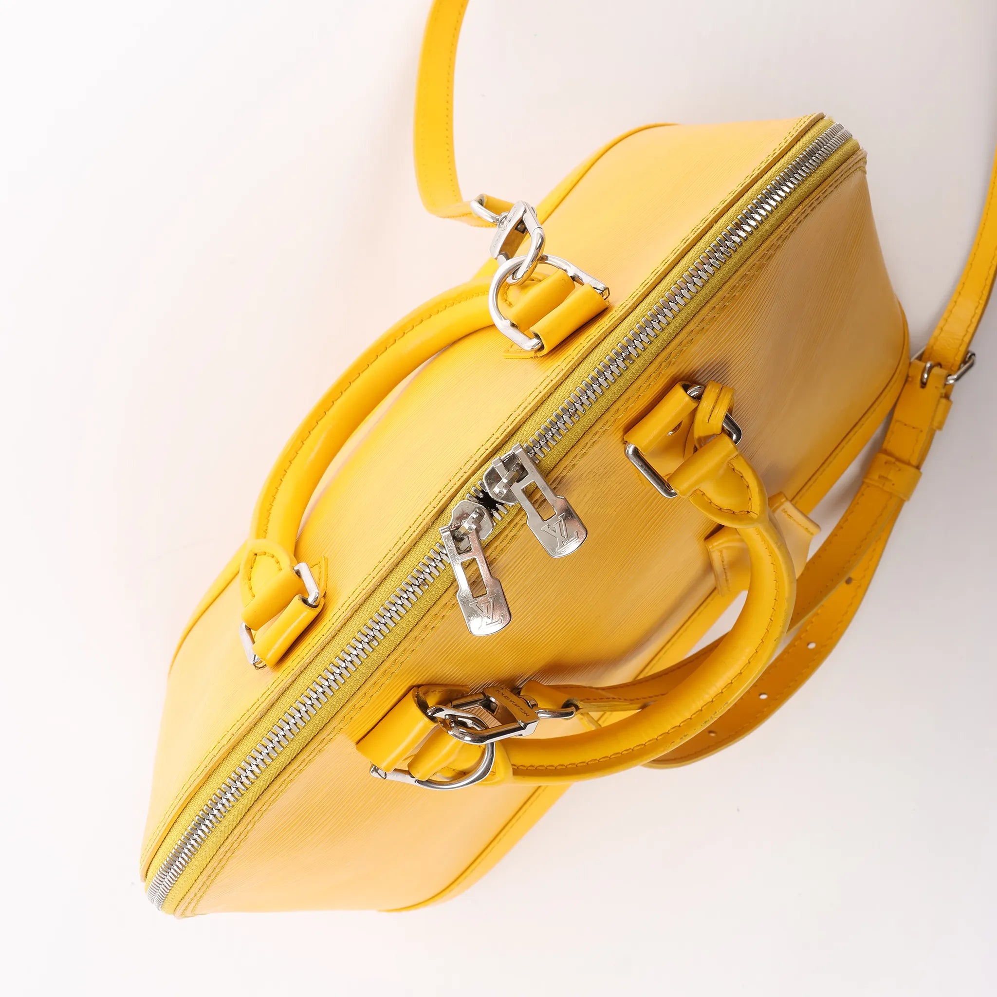 Louis Vuitton Alma PM Epi Leather 2Way Handbag in Yellow M52149