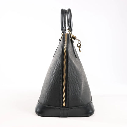 Louis Vuitton Epi Leather Alma PM Handbag in Black M52142
