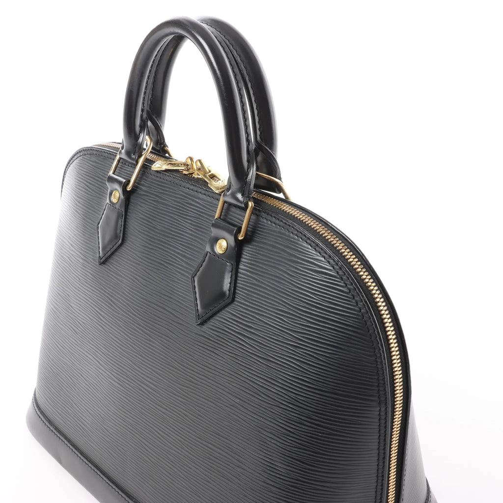 Louis Vuitton Alma PM Epi Leather Handbag in Black M52142
