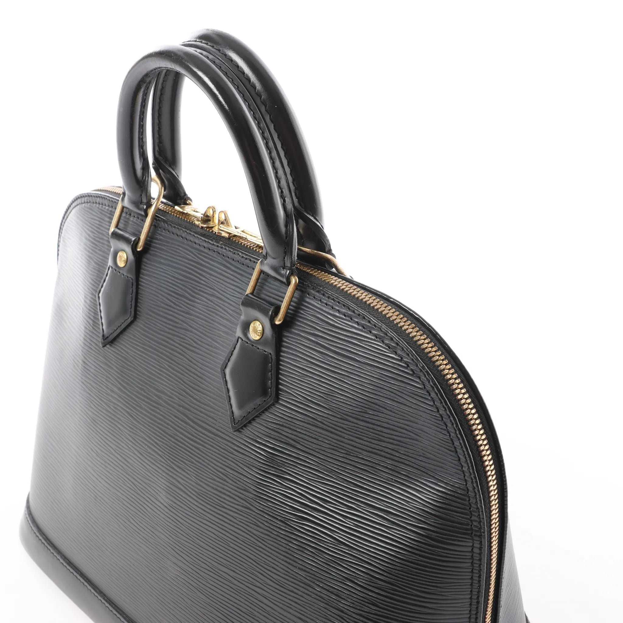 Louis Vuitton Alma PM Epi Leather Handbag in Black M52142