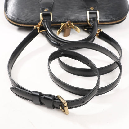 Louis Vuitton Epi Leather Alma PM 2Way Handbag in Black M52142