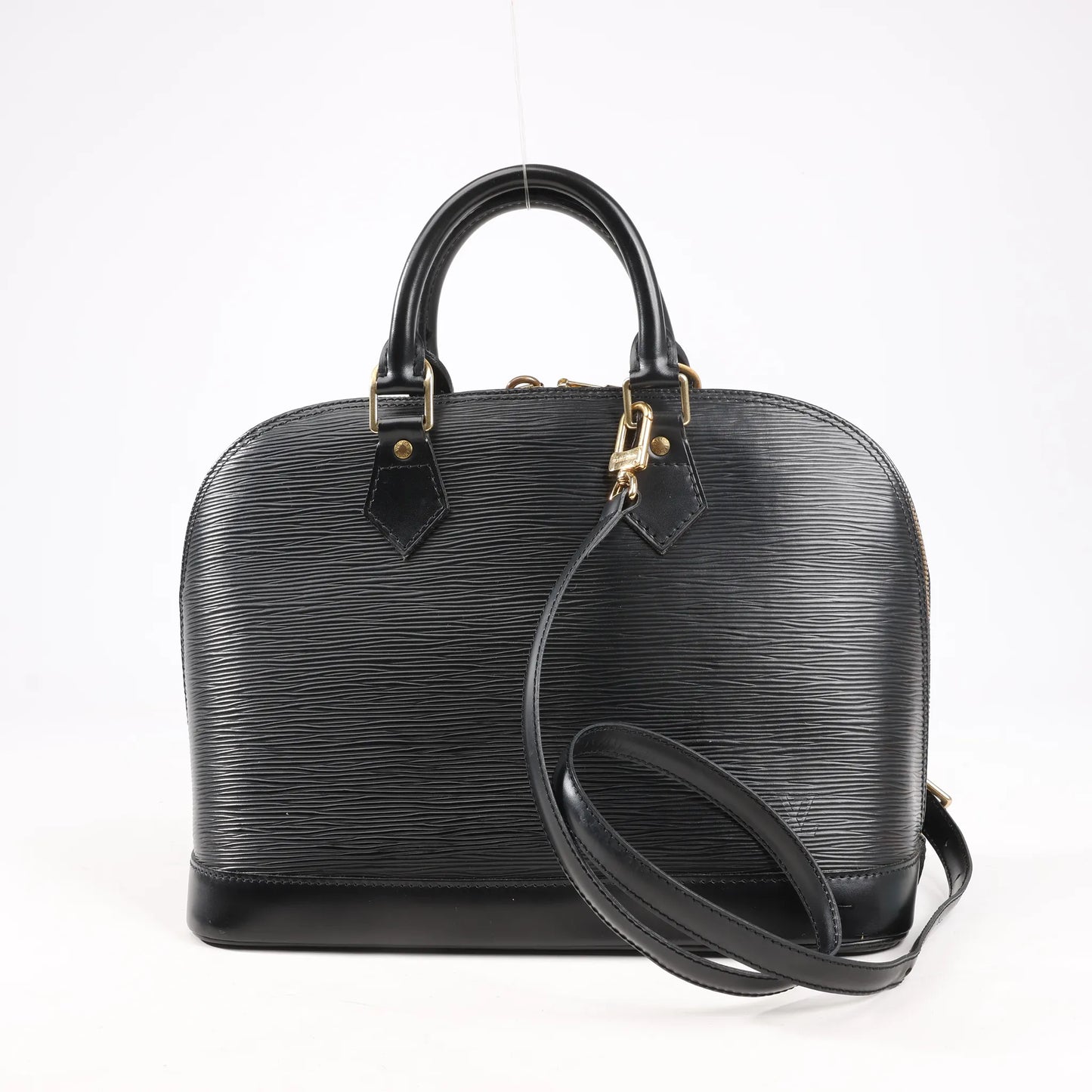 Louis Vuitton Epi Leather Alma PM 2Way Handbag in Black M52142