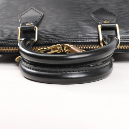 Louis Vuitton Epi Leather Alma PM 2Way Handbag in Black M52142