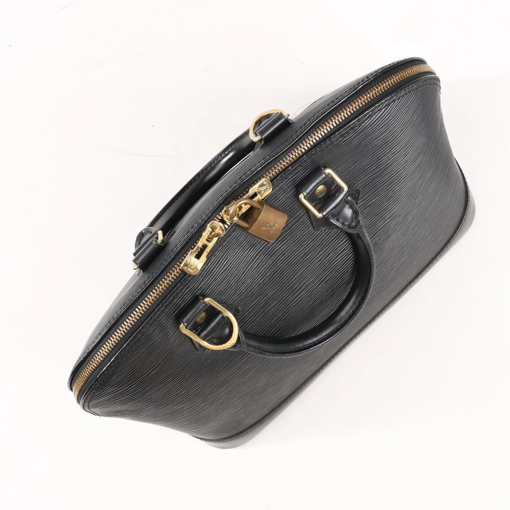 Louis Vuitton Epi Leather Alma PM Handbag in Black M52142