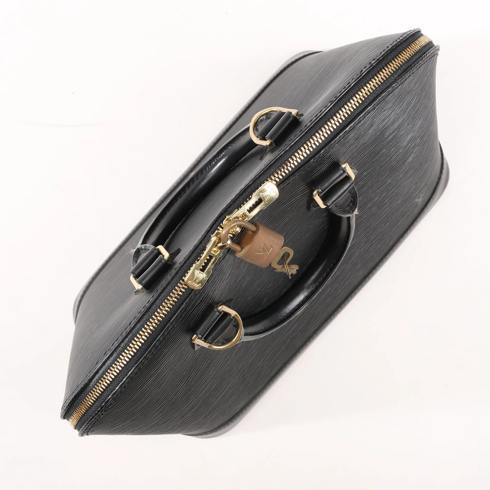 Louis Vuitton Epi Leather Alma PM Handbag in Black M52142