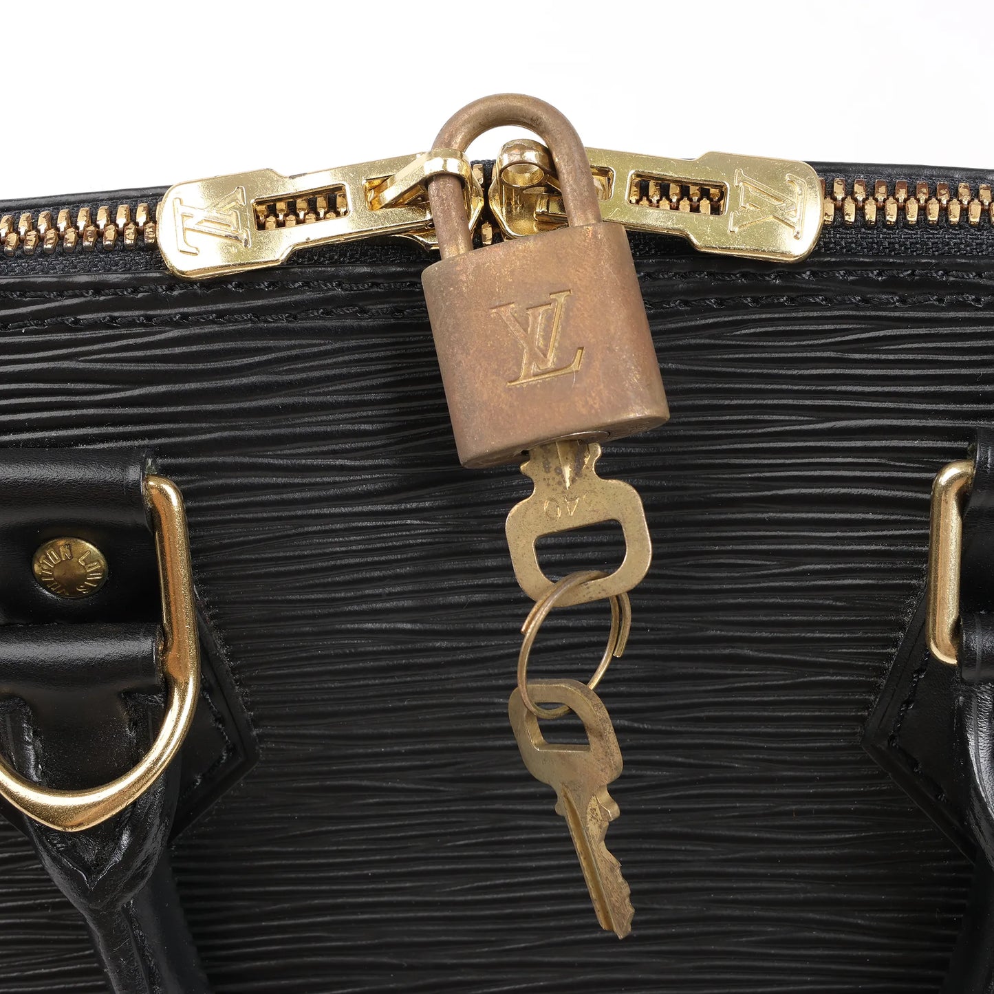 Louis Vuitton Epi Leather Alma PM Handbag in Black M52142