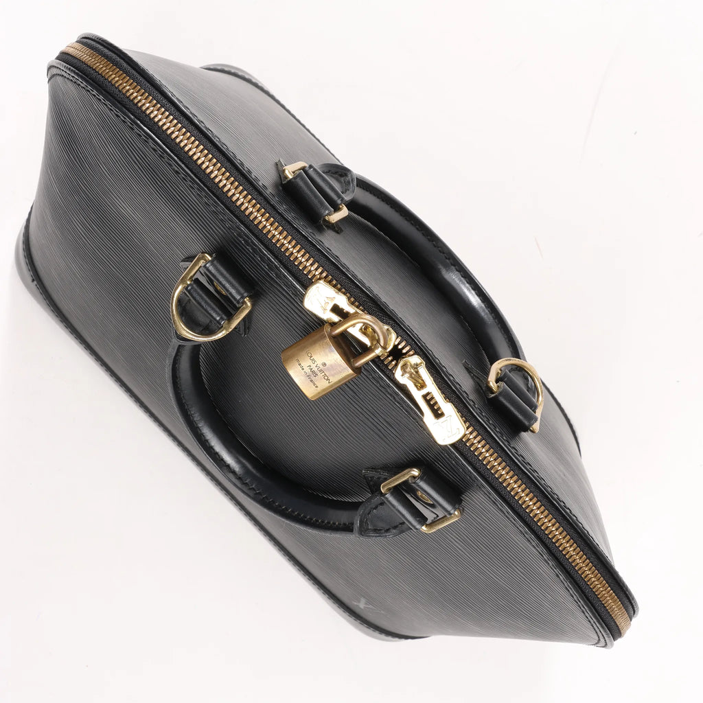 Louis Vuitton Epi Leather Alma PM Handbag in Black M52142
