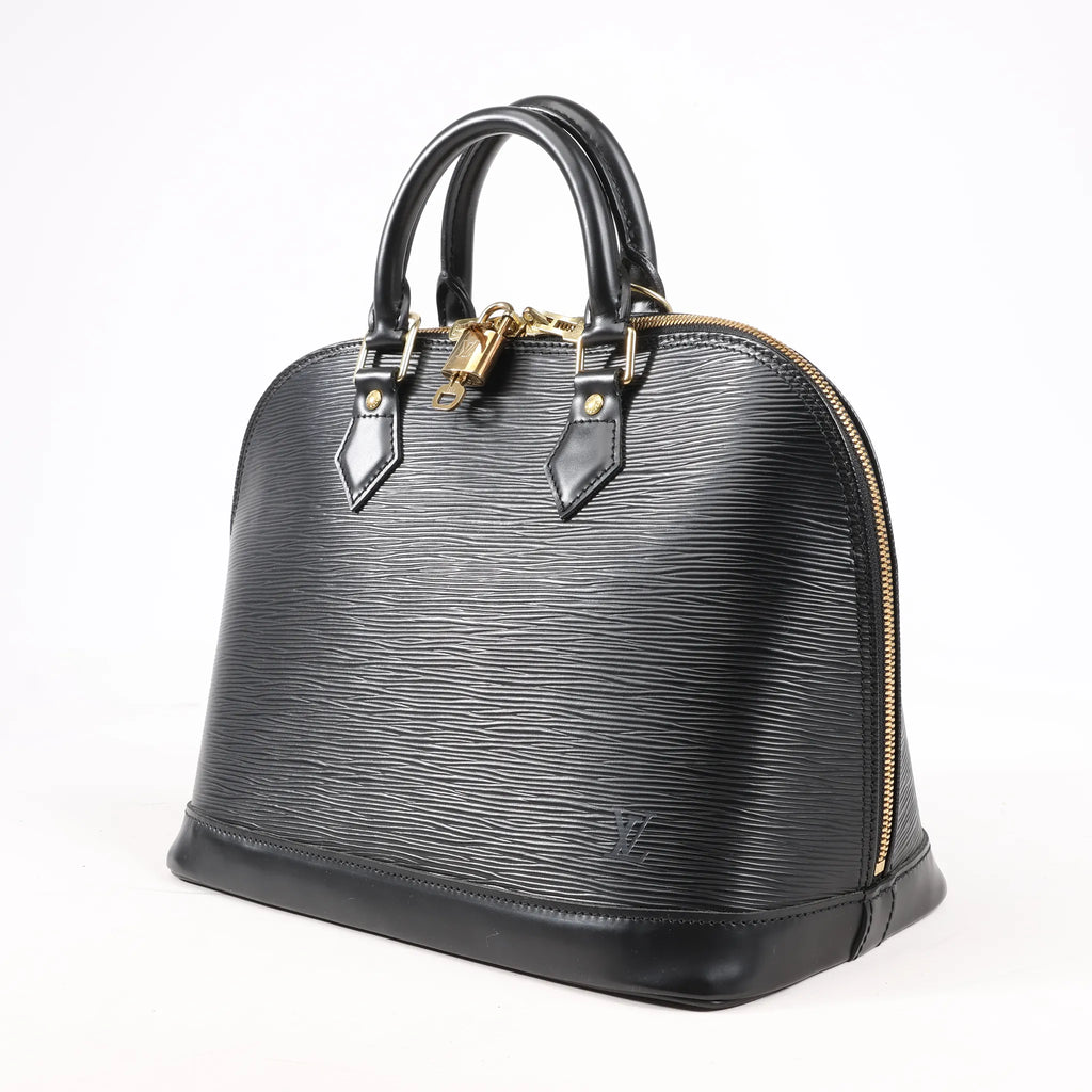 Louis Vuitton Epi Leather Alma PM Handbag in Black M52142