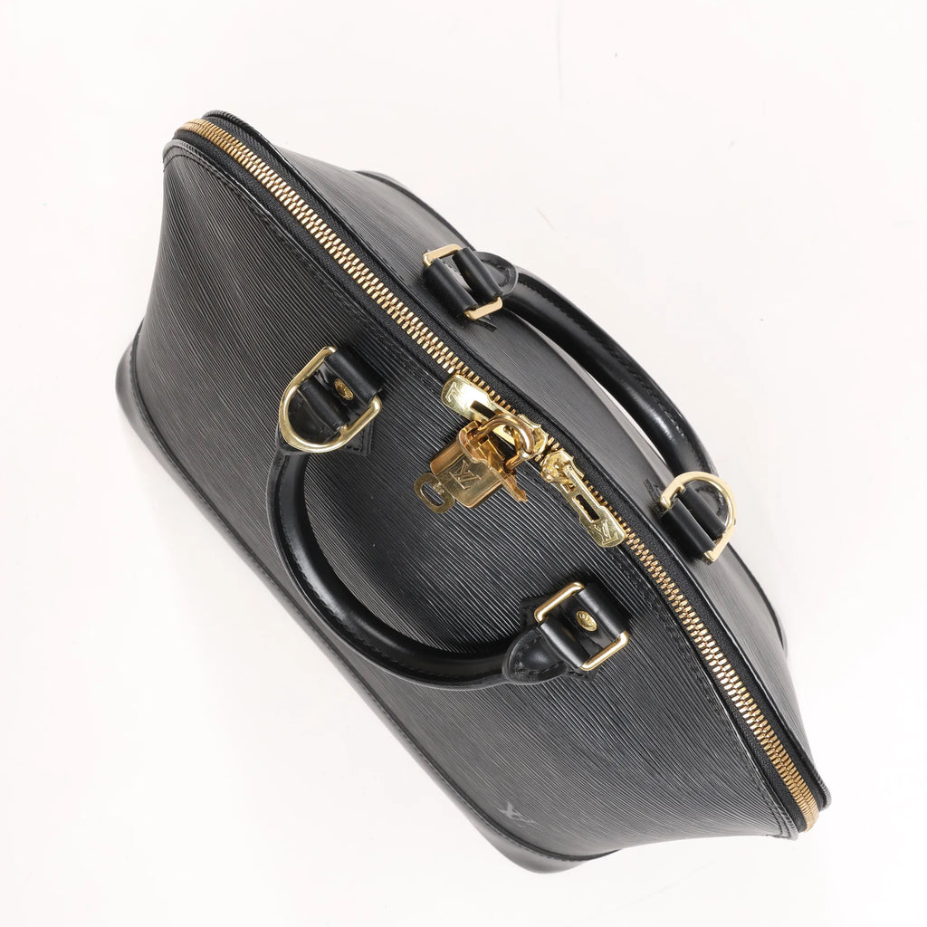 Louis Vuitton Epi Leather Alma PM Handbag in Black M52142