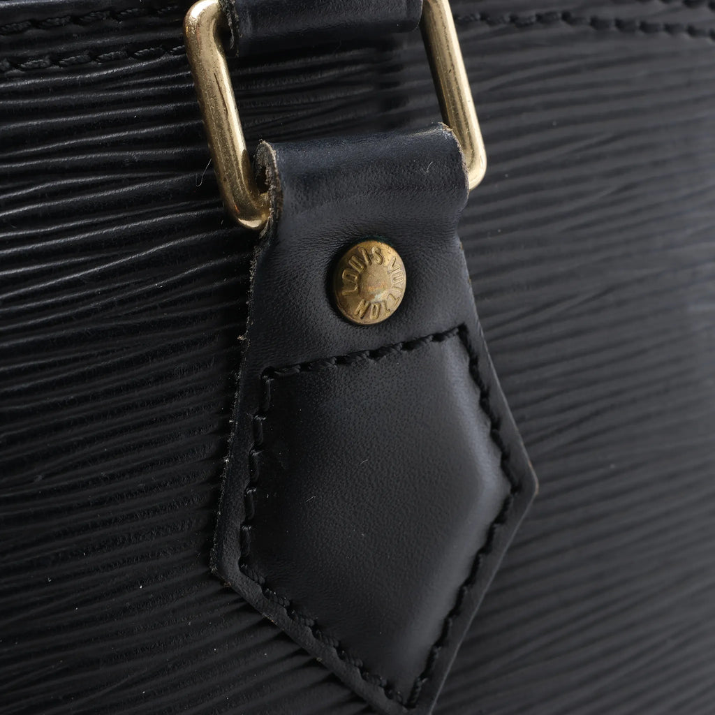 Louis Vuitton Alma PM Epi Leather Handbag in Black M52142