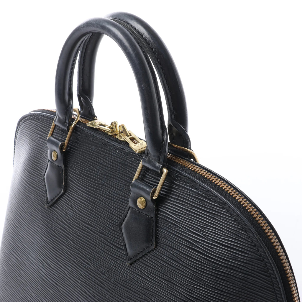 Louis Vuitton Alma PM Epi Leather Handbag in Black M52142