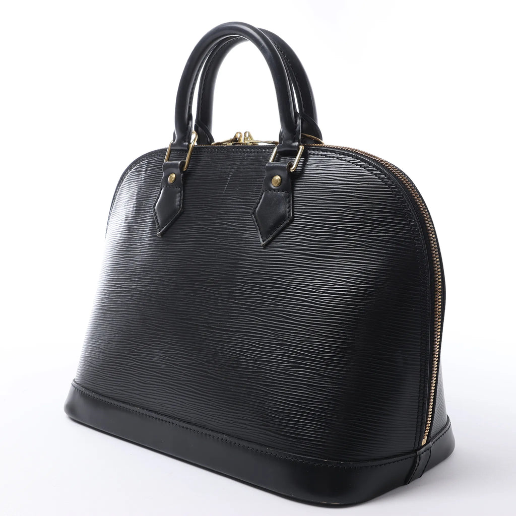 Louis Vuitton Alma PM Epi Leather Handbag in Black M52142
