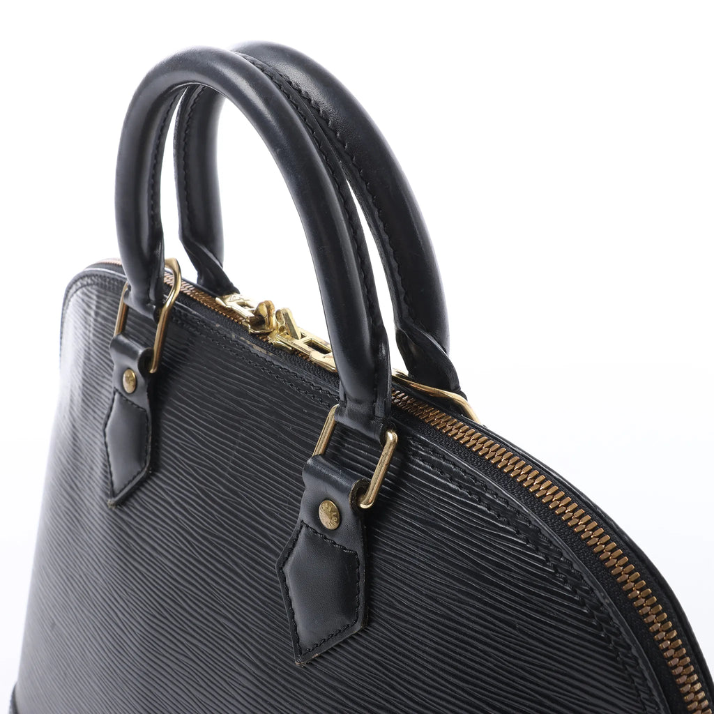 Louis Vuitton Alma PM Epi Leather Handbag in Black M52142