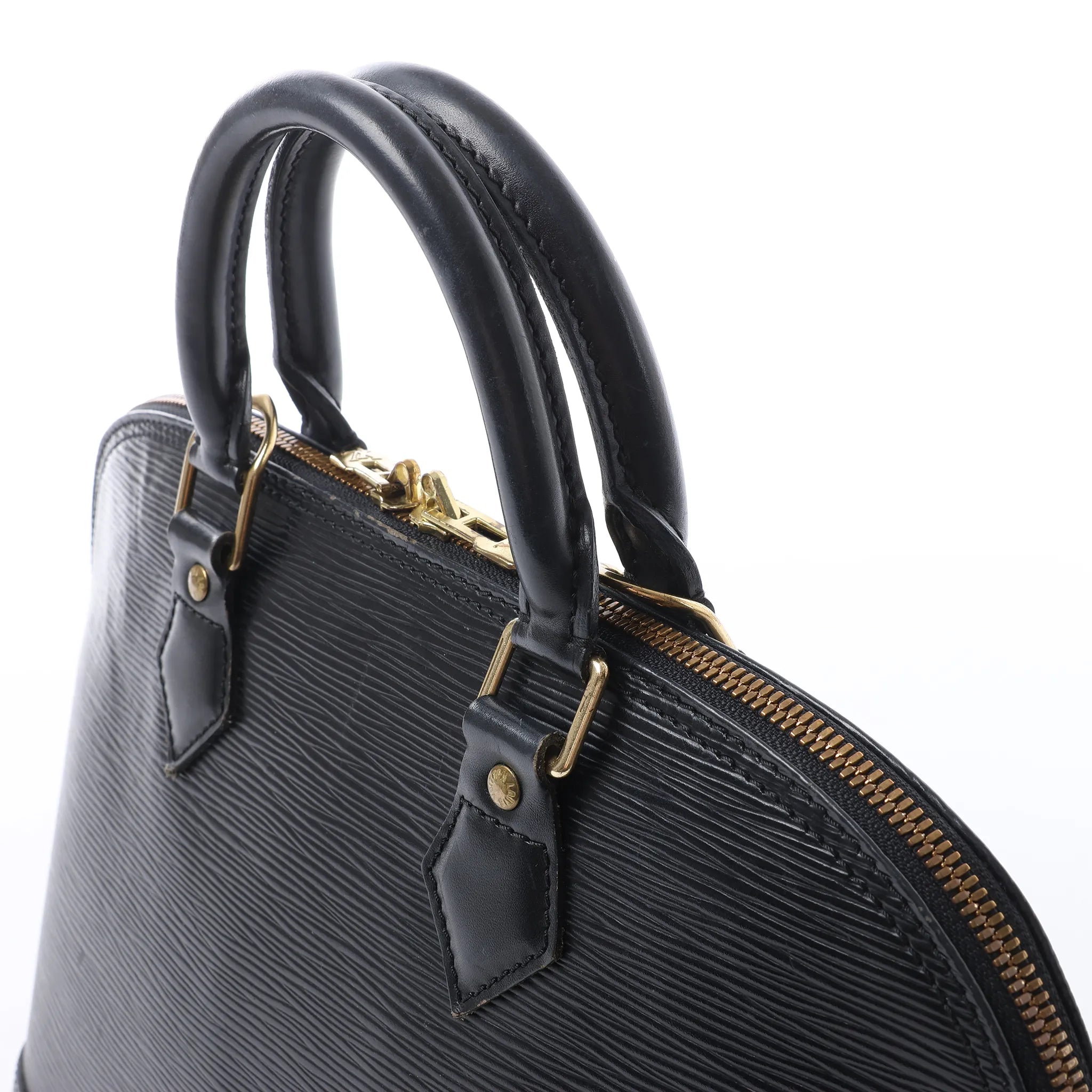 Louis Vuitton Alma PM Epi Leather Handbag in Black M52142
