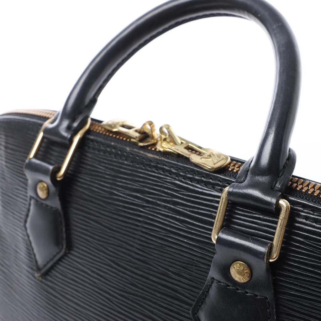 Louis Vuitton Alma PM Epi Leather Handbag in Black M52142