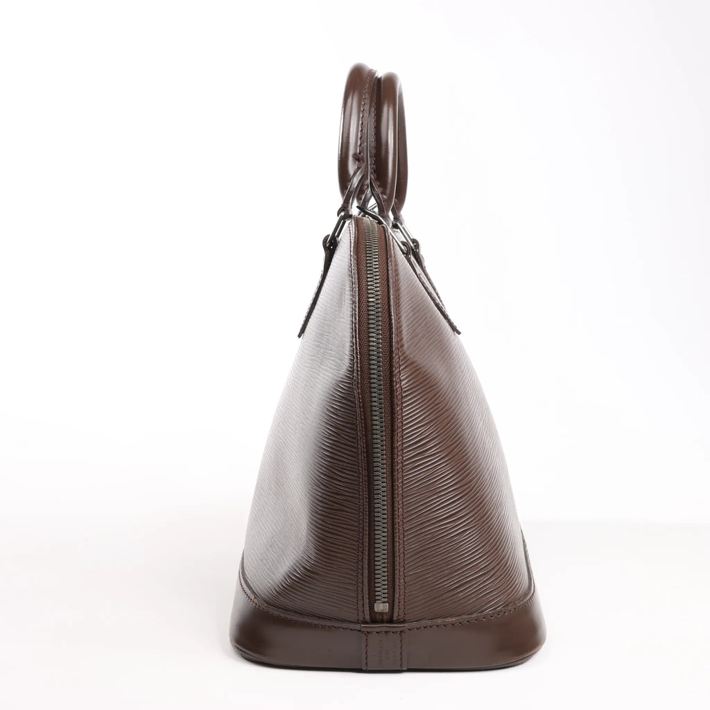 Louis Vuitton Alma PM Epi Leather Handbag in Brown M52143