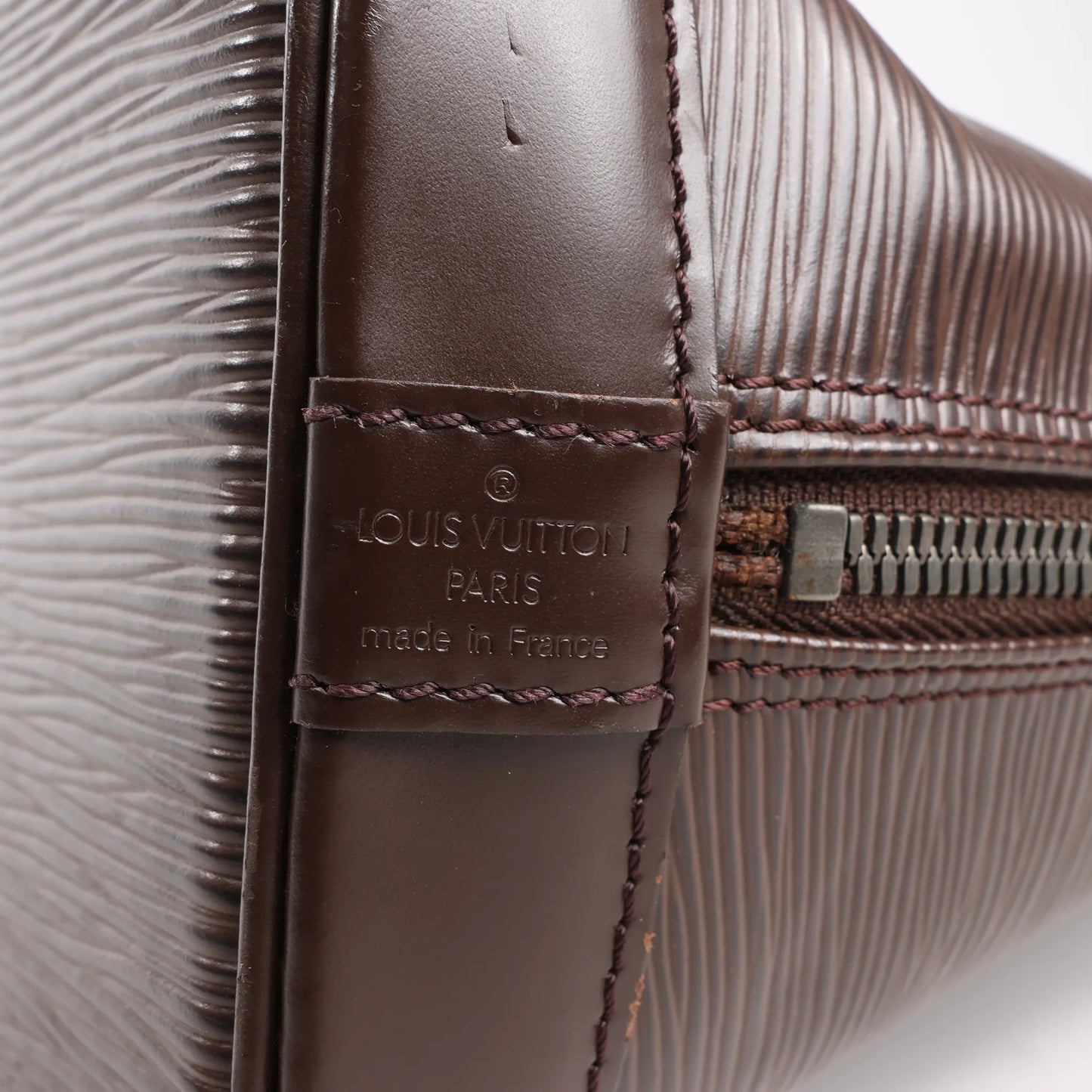 Louis Vuitton Alma PM Epi Leather Handbag in Brown M52143