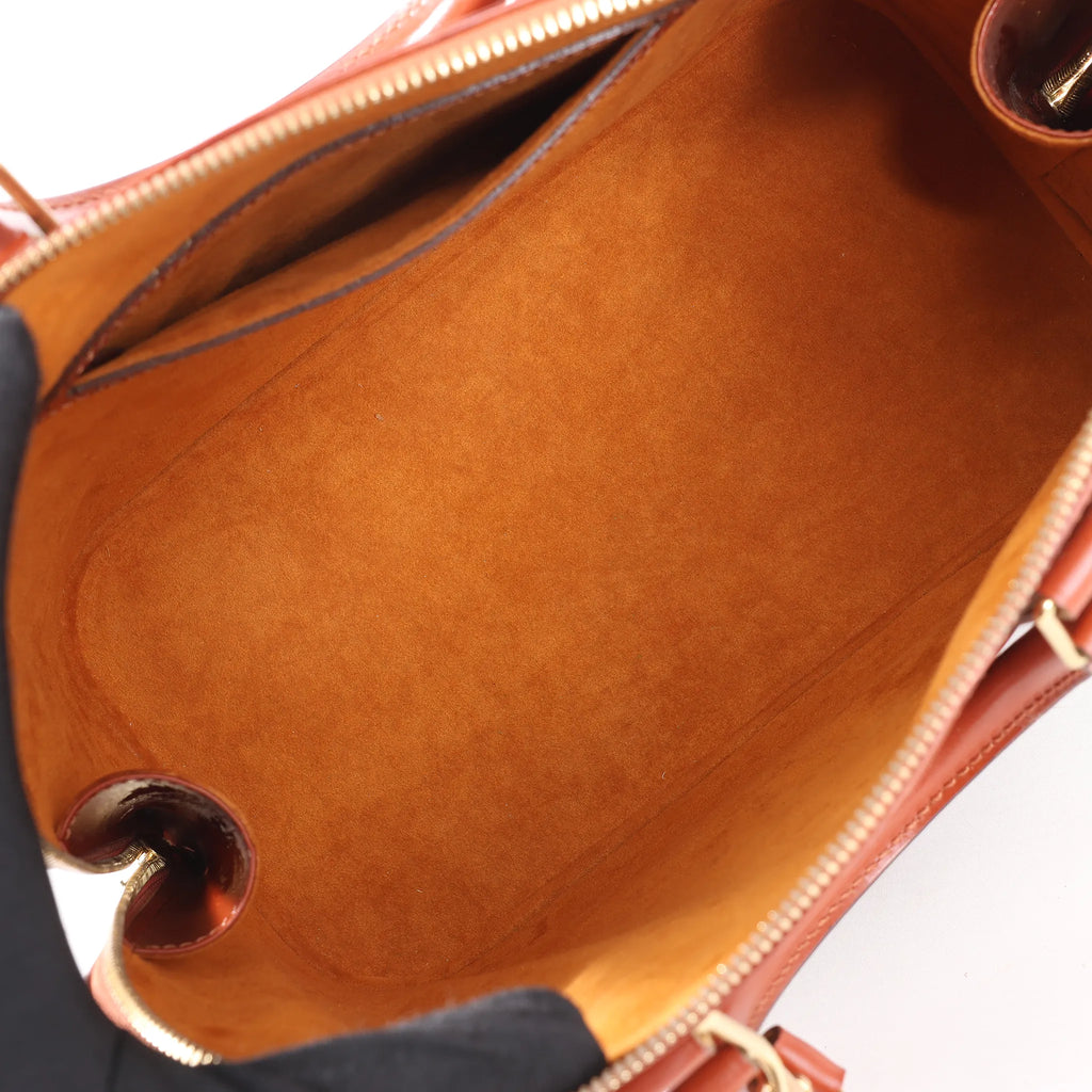 Louis Vuitton Epi Leather Alma PM 2Way Handbag in Brown M52143
