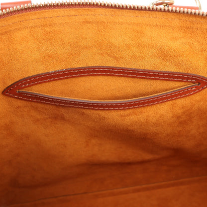 Louis Vuitton Epi Leder Alma PM 2Way Handtasche in Braun M52143