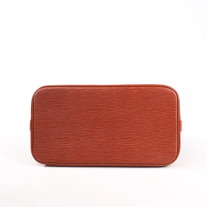 Louis Vuitton Epi Leder Alma PM 2Way Handtasche in Braun M52143