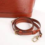 Louis Vuitton Epi Leather Alma PM 2Way Handbag in Brown M52143