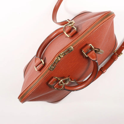 Louis Vuitton Epi Leather Alma PM 2Way Handbag in Brown M52143