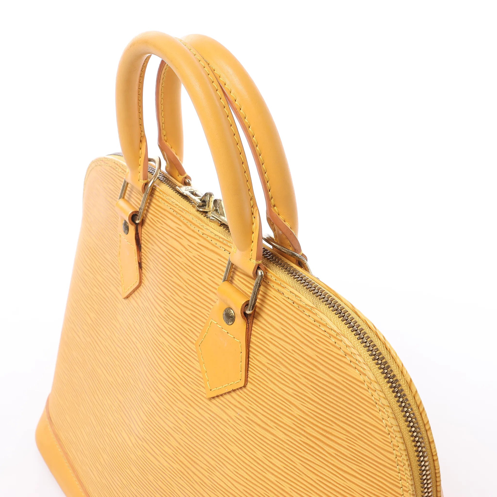 Louis Vuitton Alma PM Epi Leather Handbag in Yellow M52149