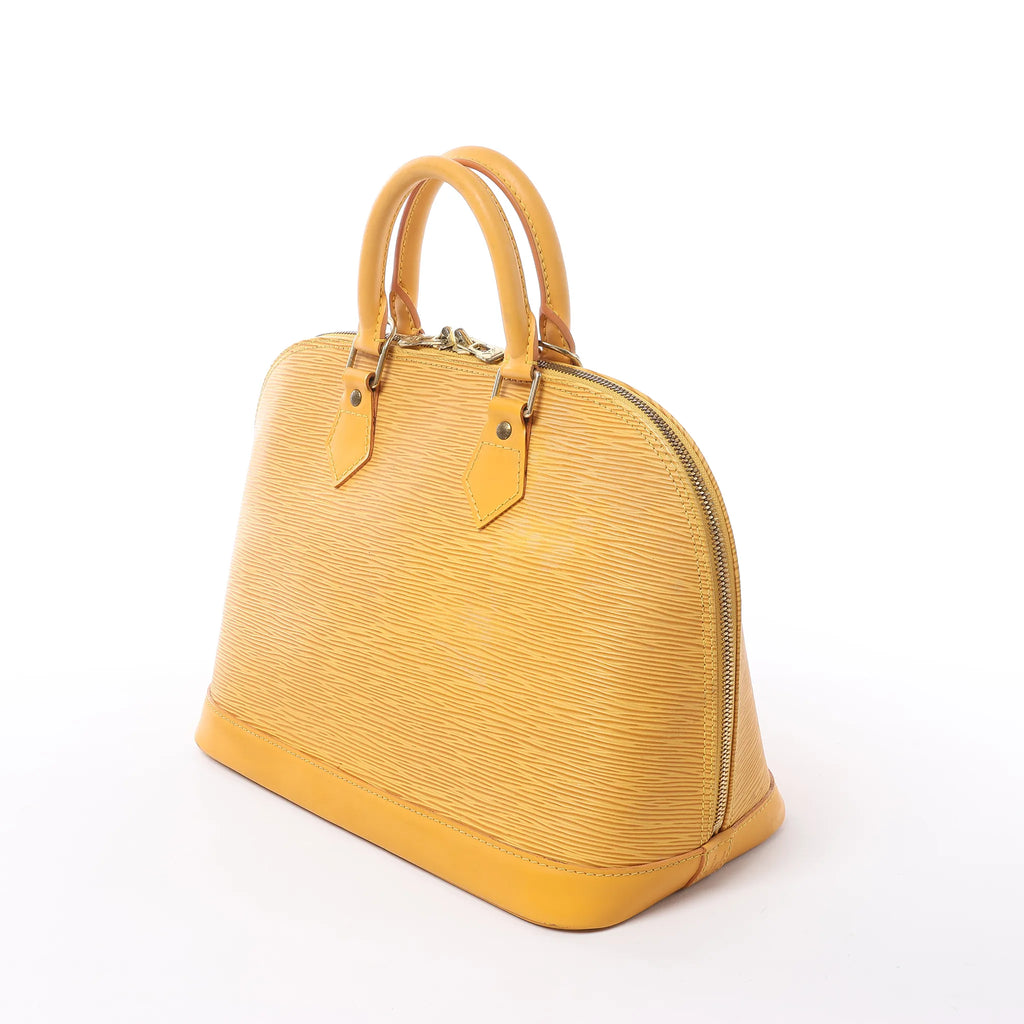 Louis Vuitton Alma PM Epi Leather Handbag in Yellow M52149
