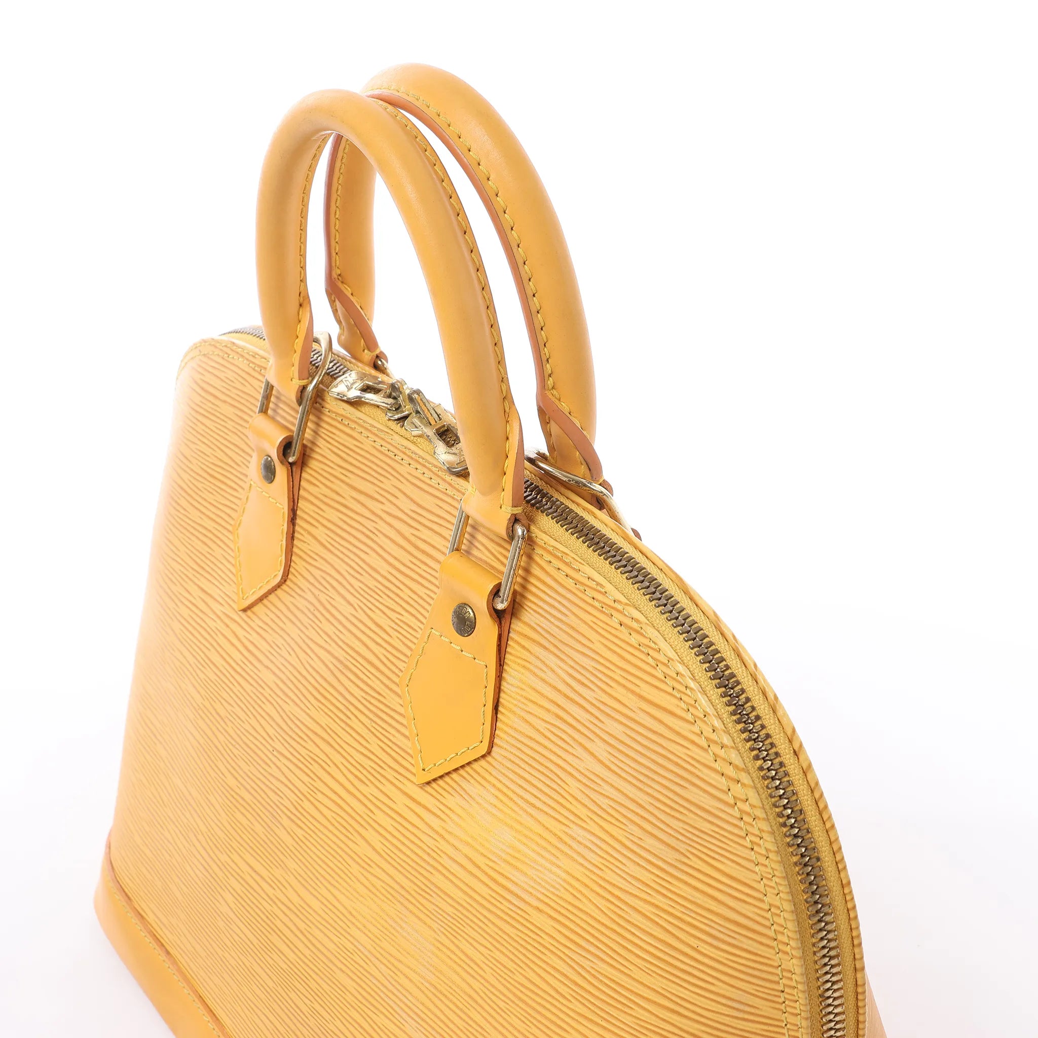 Louis Vuitton Alma PM Epi Leather Handbag in Yellow M52149