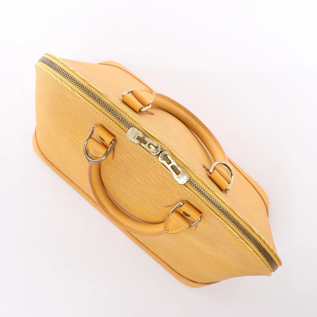 Louis Vuitton Alma PM Epi Leather Handbag in Yellow M52149