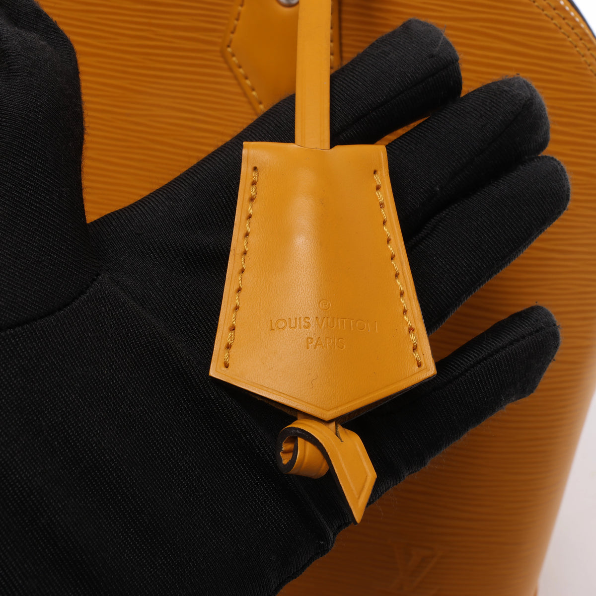 Louis Vuitton Alma PM Epi Leather Handbag in Yellow M52149