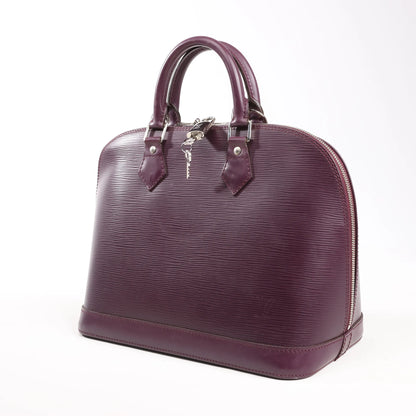 Louis Vuitton Alma Epi Leather Handbag in Purple M5280K