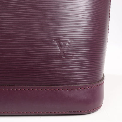 Louis Vuitton Alma Epi Leather Handbag in Purple M5280K