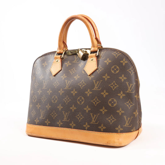Louis Vuitton Monogram Canvas Alma PM Handbag in Brown M51130