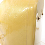 Louis Vuitton Alma GM Vernis Leather Handbag in Yellow M91450