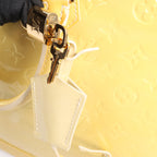 Louis Vuitton Alma GM Vernis Leather Handbag in Yellow M91450