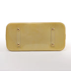 Louis Vuitton Alma GM Vernis Leather Handbag in Yellow M91450