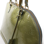 Louis Vuitton Alma GM Vernis Leather Handbag in Green M91558
